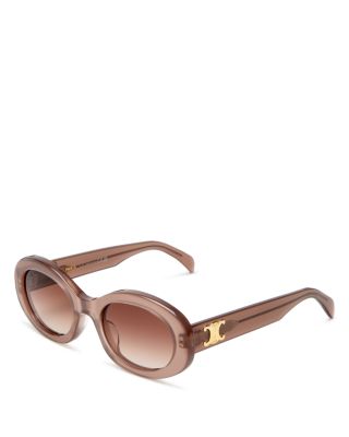 Celine Triomphe Oval Sunglasses, 52mm