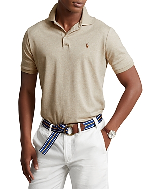 Shop Polo Ralph Lauren Classic Fit Polo Shirt In Sand Heather