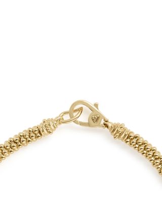 18K Yellow Gold Caviar Basic Beaded Bracelet