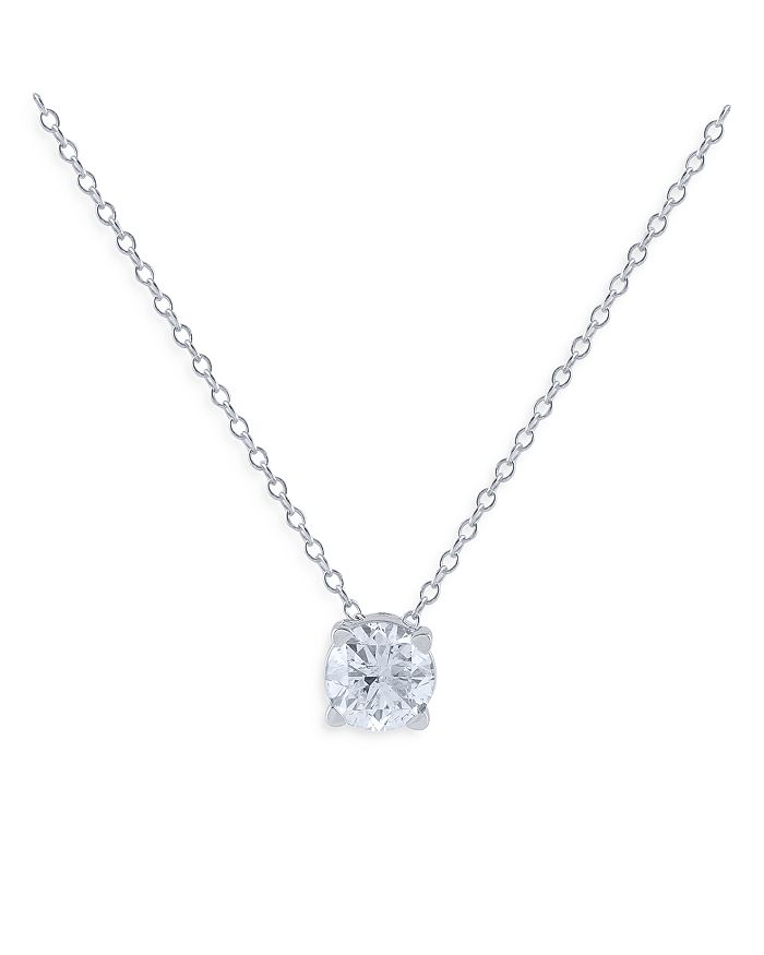 Bloomingdale's - Diamond Solitaire Pendant Necklace in 14K White Gold, 1.0 ct. t.w. - 100% Exclusive