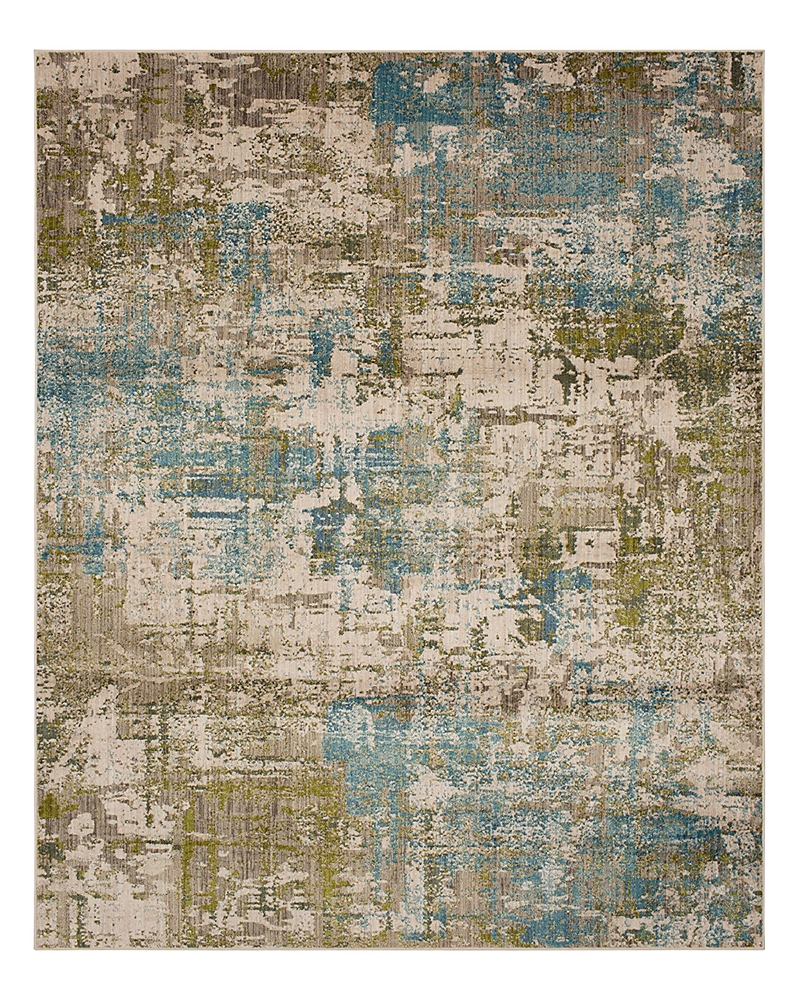 Karastan Elements Olivine Area Rug, 5'3 X 7'10 In Lagoon