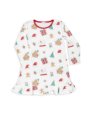 Noomie Girls' Holiday Printed Dress - Little Kid In Multi