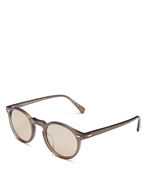 Oliver Peoples Gregory Peck Polarized Round Sunglasses, 47mm
