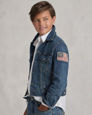 Boys' Cotton Denim Trucker Jacket - Big Kid