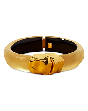 Alexis Bittar Molten Hinge Bracelet In 14k Gold Plated In Gold