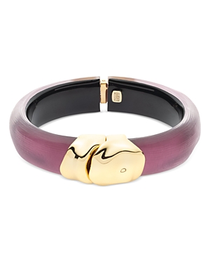 ALEXIS BITTAR MOLTEN HINGE BRACELET IN 14K GOLD PLATED