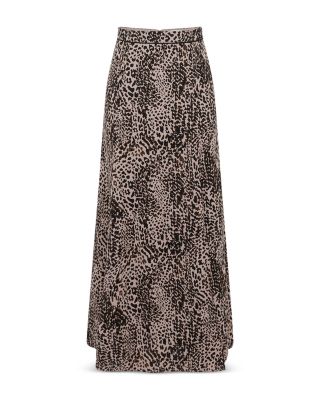 【海外限定】REISS☆スカートBlack Katia Printed Slip Midi Ski REISS Katia Printed Slip Skirt | Bloomingdale's