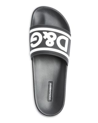 サンダル DOLCE & GABBANA Men Sandals Black A80397AO602 80999 Dolce&Gabbana DG - Men's Sandals - Black - A80397AO602-80999