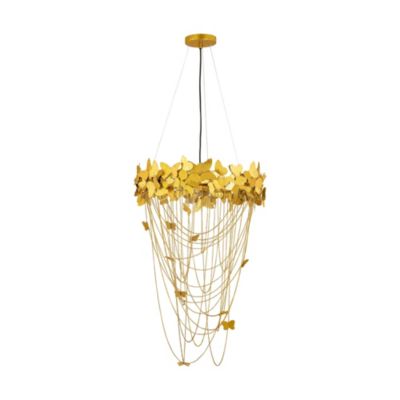  Butterfly Chandelier in Gold