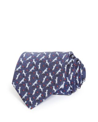 Ferragamo - Dog Print Silk Classic Tie