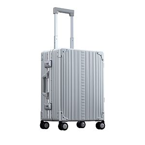 Aleon 21 Aluminum Carry On Spinner Suitcase In Silver