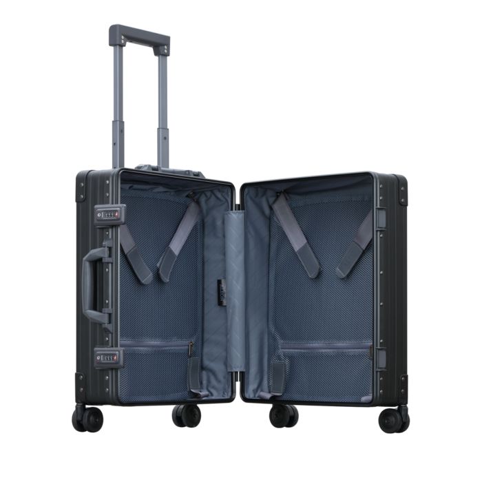 21" Aluminum Carry On Spinner Suitcase