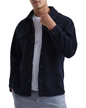 REISS - Cruz Boucle Snap Front Jacket