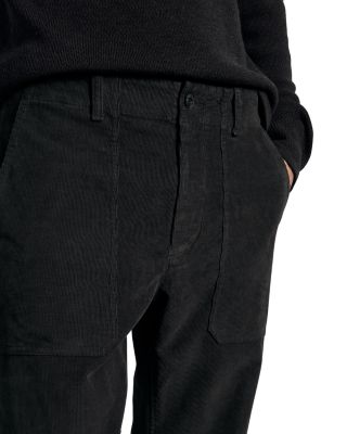 Cliffe Cotton Blend Corduroy Garment Dyed Straight Fit Pants