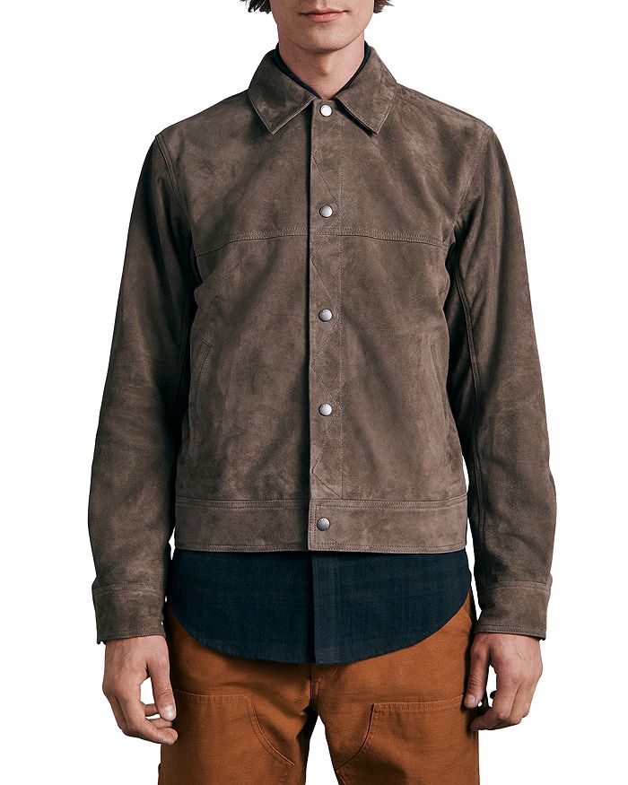 rag bone Owen Suede Relaxed Fit Trucker Jacket Bloomingdale s