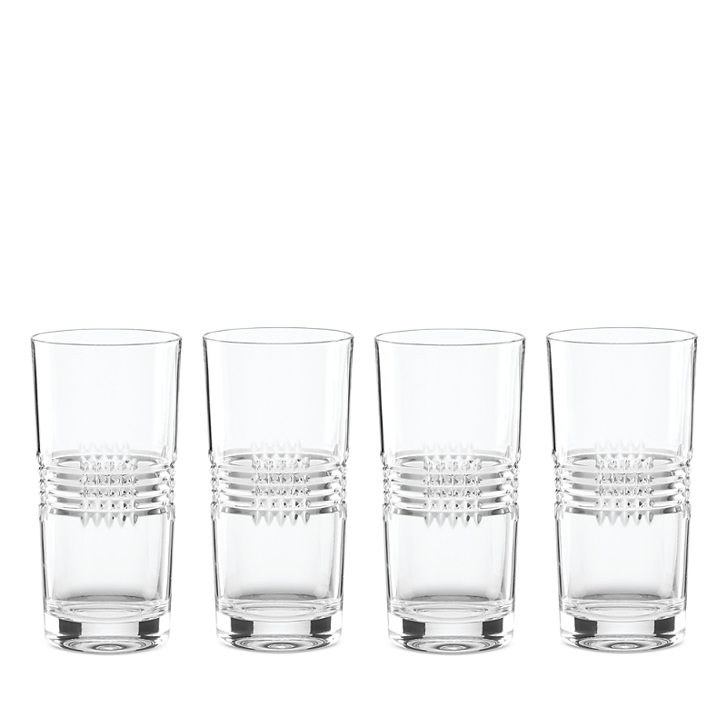 Reed & Barton Sloane Highball Glasses, Set Of 4 In Clear