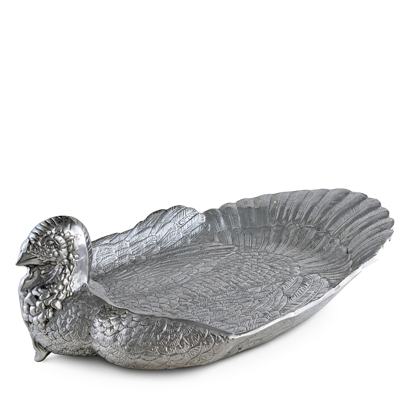 Vagabond House Turkey Aluminum Tray, Large In Silver