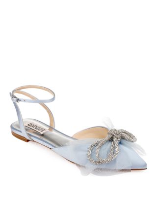 Badgley Mischka - Women's Sabina Pointed Toe Ankle Strap Flats