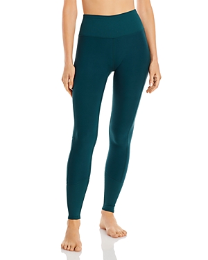 ALO YOGA HIGH-RISE HEATHERED LOUNGE LEGGINGS