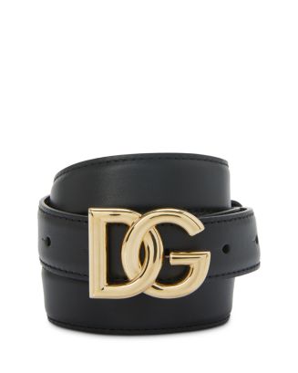 Dolce & Gabbana Leather Logo Belt | Bloomingdale's