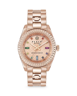 Philipp Plein Queen Bracelet Watch, 36mm In Rose Gold