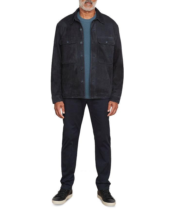 Vince Sherpa Lined Suede Jacket Bloomingdale's