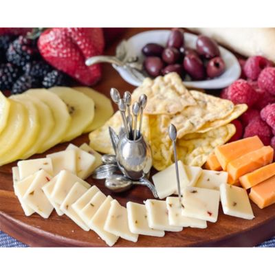 Olive Cheese Picks and Holder Set