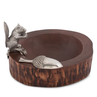 Standing Squirrel Nut Bowl and Scoop