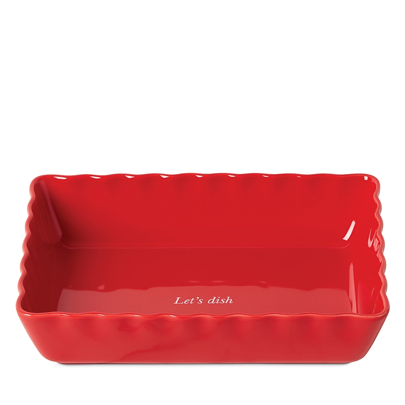 Kate Spade New York Make It Pop Rectangle Baking Dish In Red