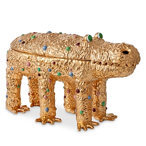 Shop L'objet Haas Pedro The Croc Box - Limited Edition Of 100 In Gold