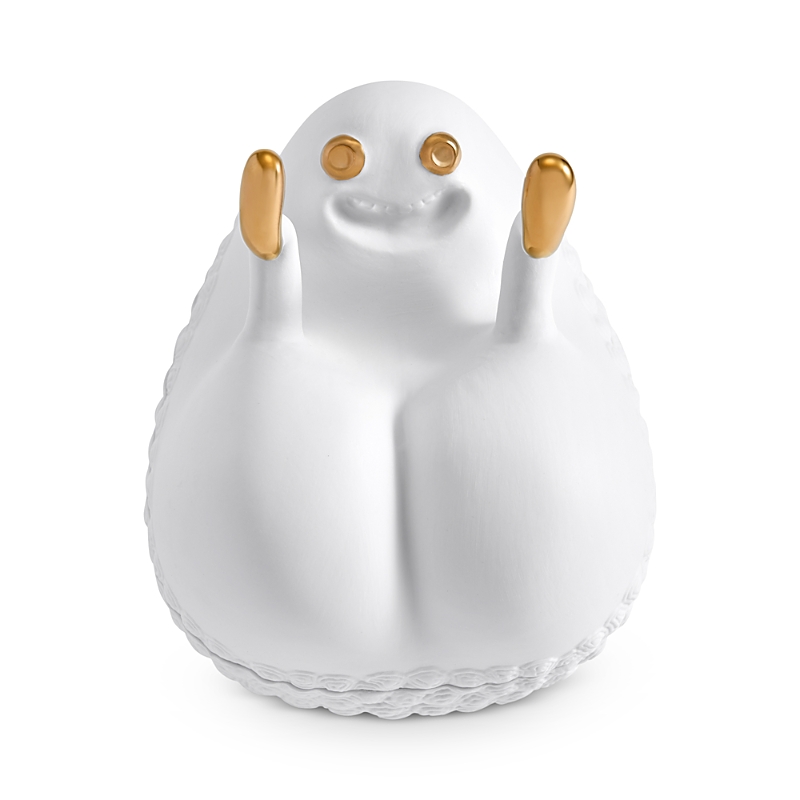 L'objet Haas White & Gold Butts Up Box In White/gold