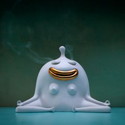 Haas Meditator White Incense Burner
