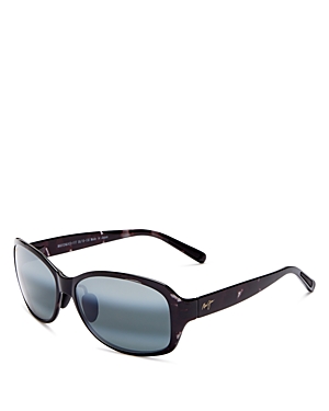 Maui Jim Koki Beach Polarized Square Sunglasses, 56mm In Black/gray Polarized Gradient