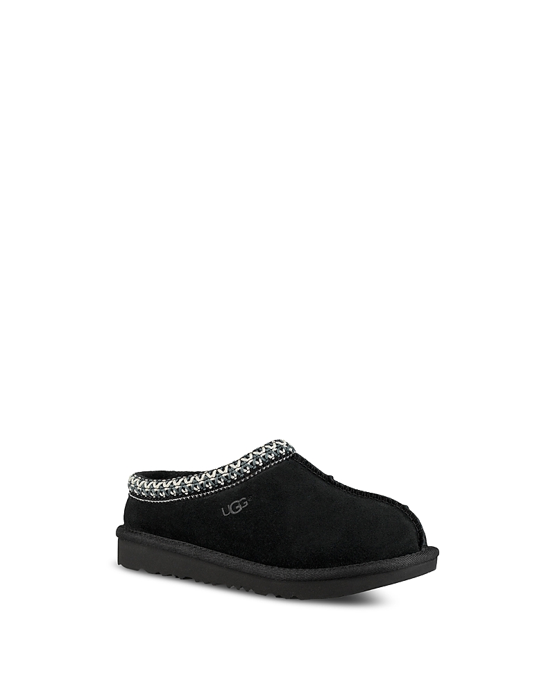 Ugg Unisex Tasman Ii Suede Slippers - Toddler In Black