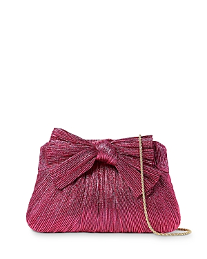 Loeffler Randall Rayne Pleated Clutch In Fuchsia