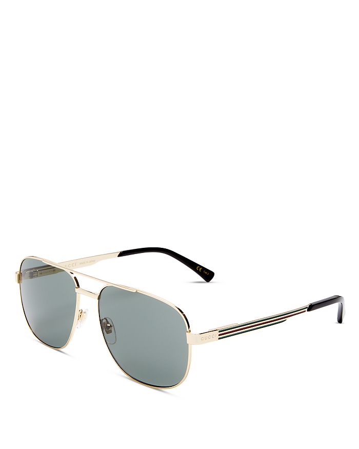Gucci - Politician Aviator Sunglasses, 60mm