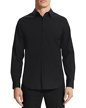 Theory Sylvain Tailored Dress Shirt In Black