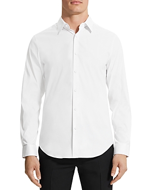 Theory Sylvain Tailored Dress Shirt In White