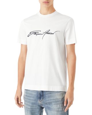 Emporio Armani - Embroidered Signature Logo Tee