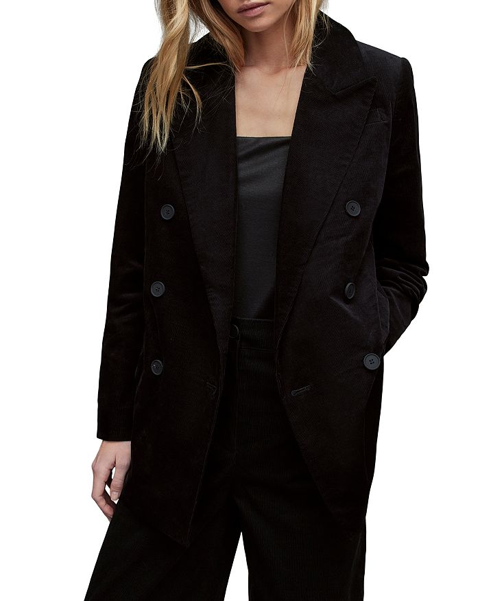 All saints clearance double breasted blazer
