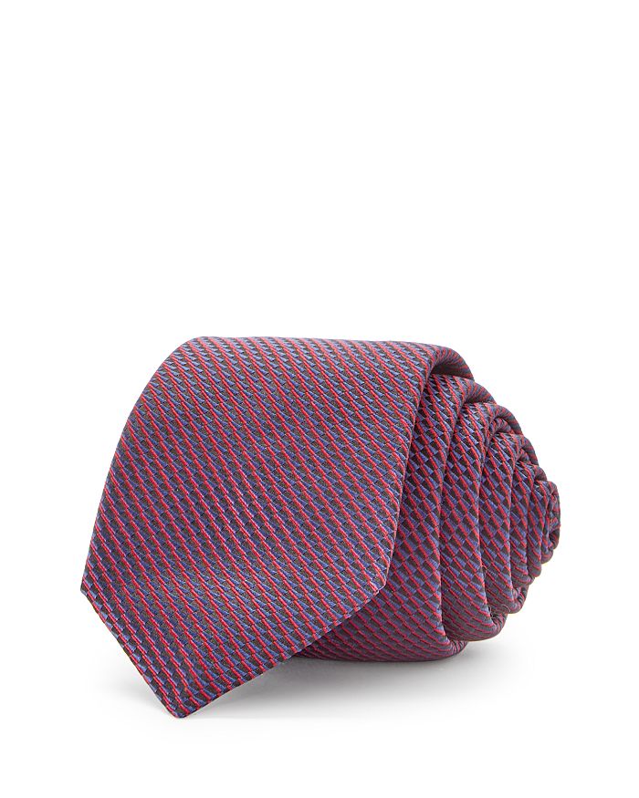 HUGO Micro Grid Silk Skinny Tie | Bloomingdale's