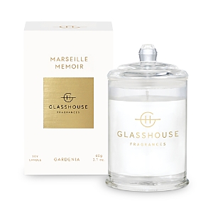 Shop Glasshouse Fragrances Marseille Memoir 2.1 oz Triple Scented Candle In Clear
