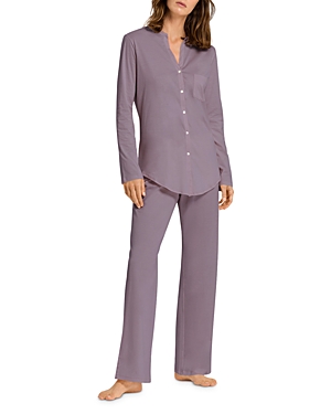 HANRO COTTON DELUXE LONG PAJAMA SET