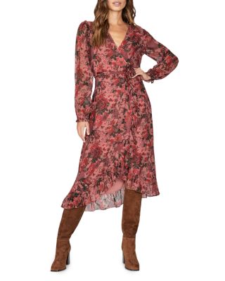 chinese dress ladies PAIGE Women's Vittoria Long Sleeve Mini Dress Floral Print in Amethyst  Multi, XS at Amazon Women's Clothing store