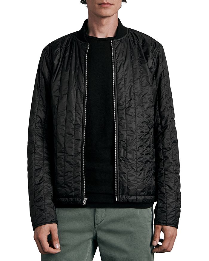 Leather  B-Monogram Quilted Jacket - Leather Outerwear In Bone