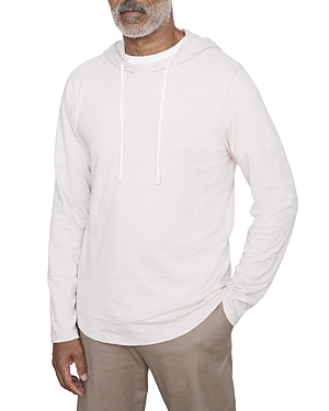 Vince Men's Solid Slub Popover Hoodie In Dusty Mauve
