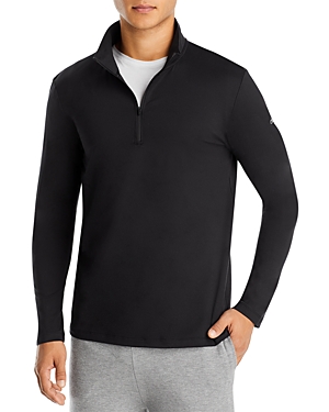 Shop Alo Yoga Quarter Zip Sweatshirt In Black