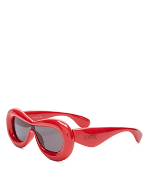 Loewe Fashion Show Inflate Mask Sunglasses, 117mm In Red/gray