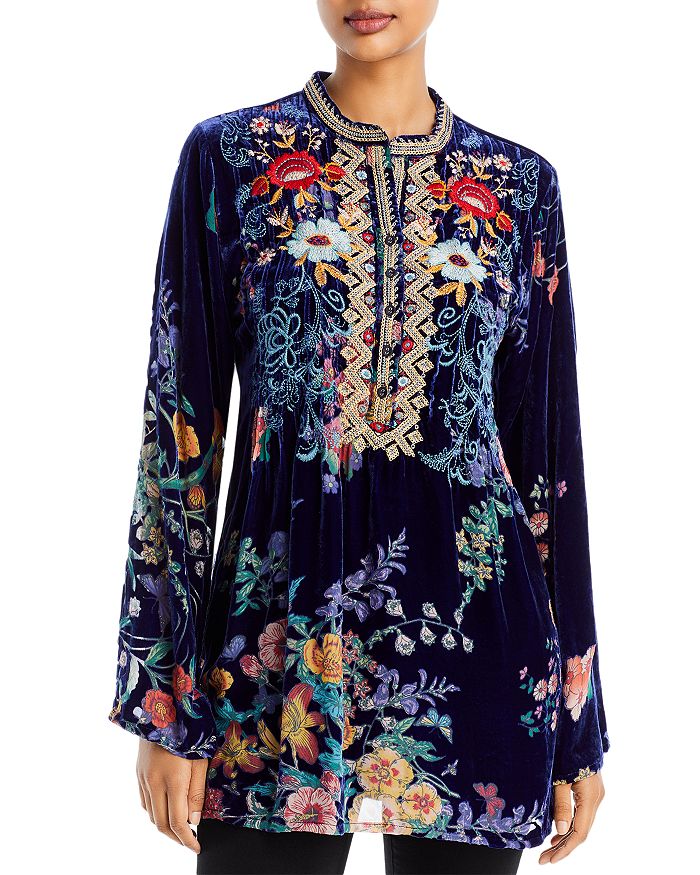 johnny was bouquet burnout velvet shawl