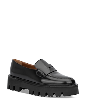 Aquatalia Women's Alexi Platform Loafers In Black